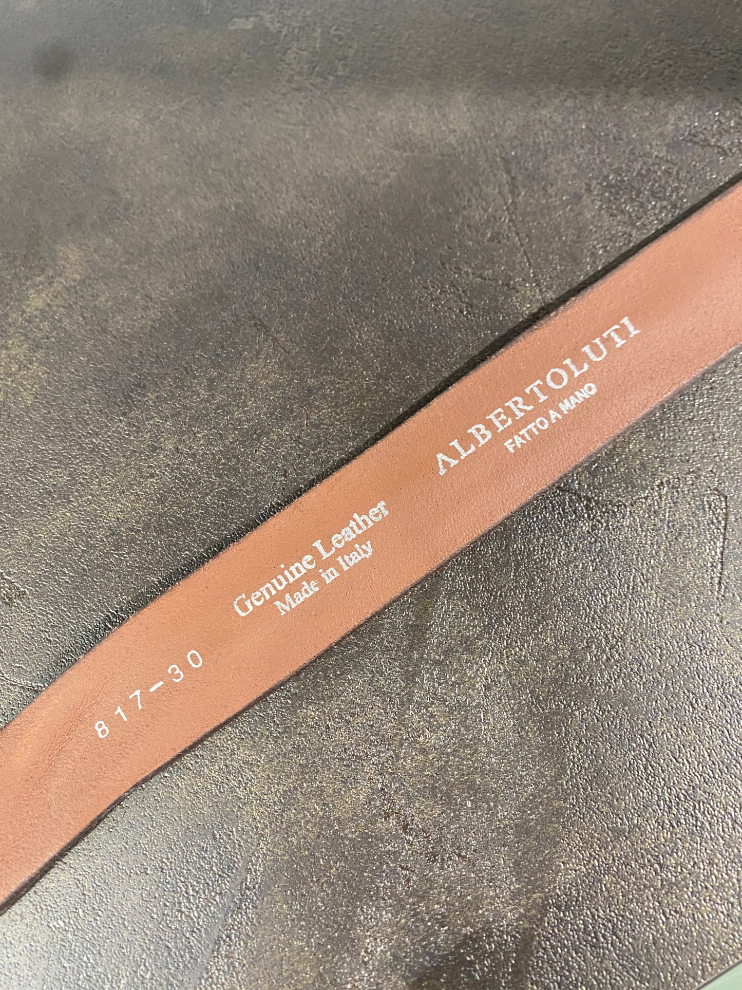 Cintura in pelle Alberto Luti