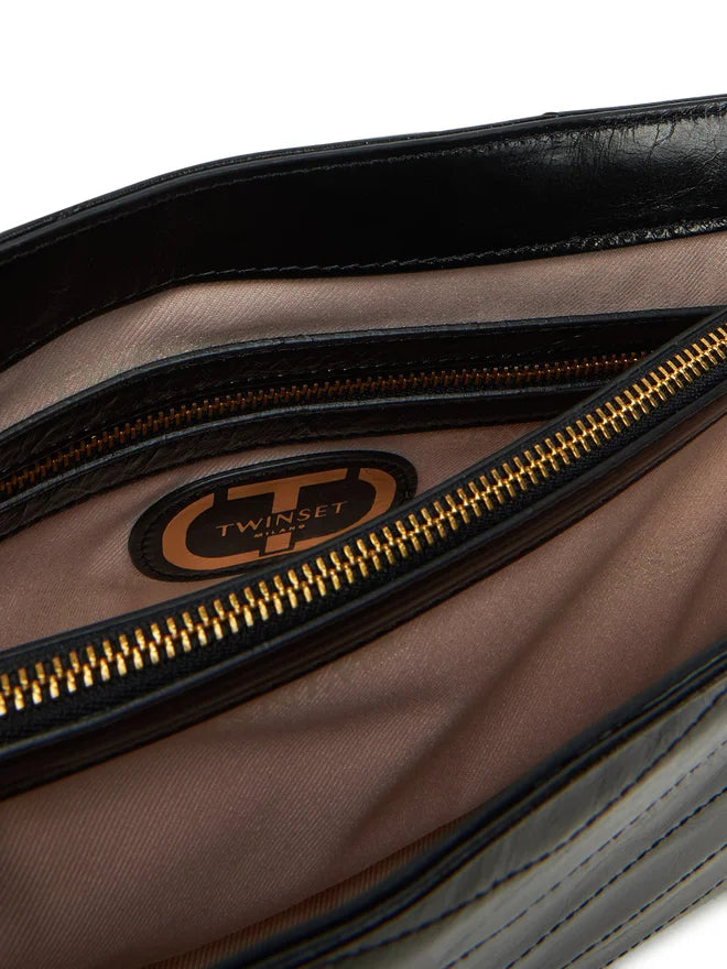 Borsa Twinset in pelle trapuntata chevron