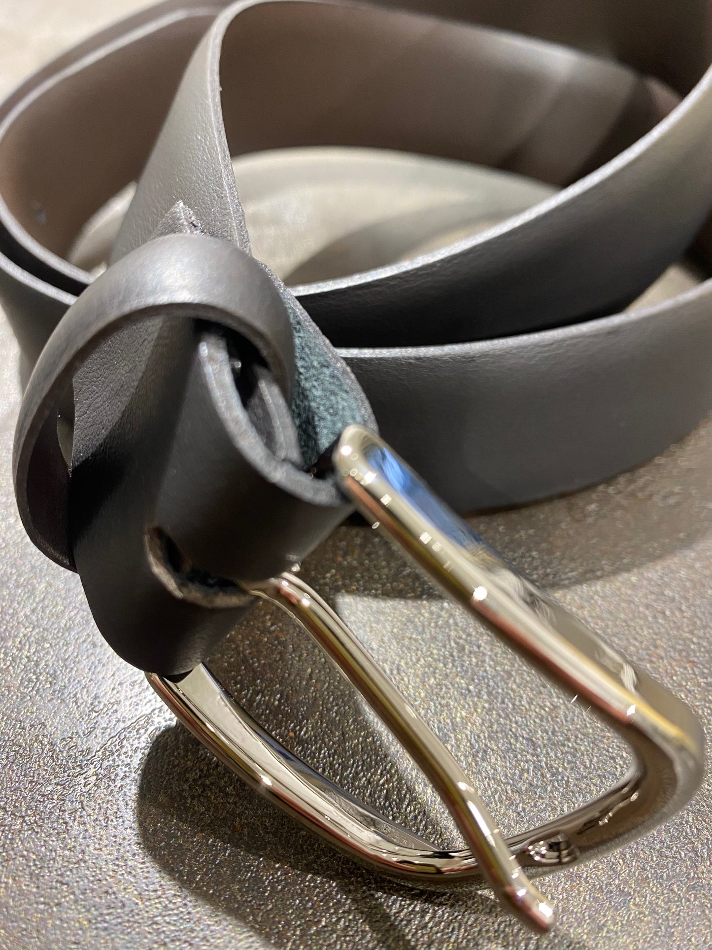 Alberto Luti Cintura vera pelle Moro