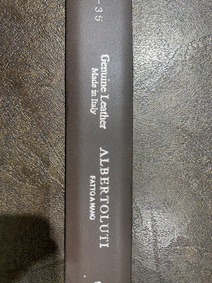 Alberto Luti Cintura vera pelle Moro