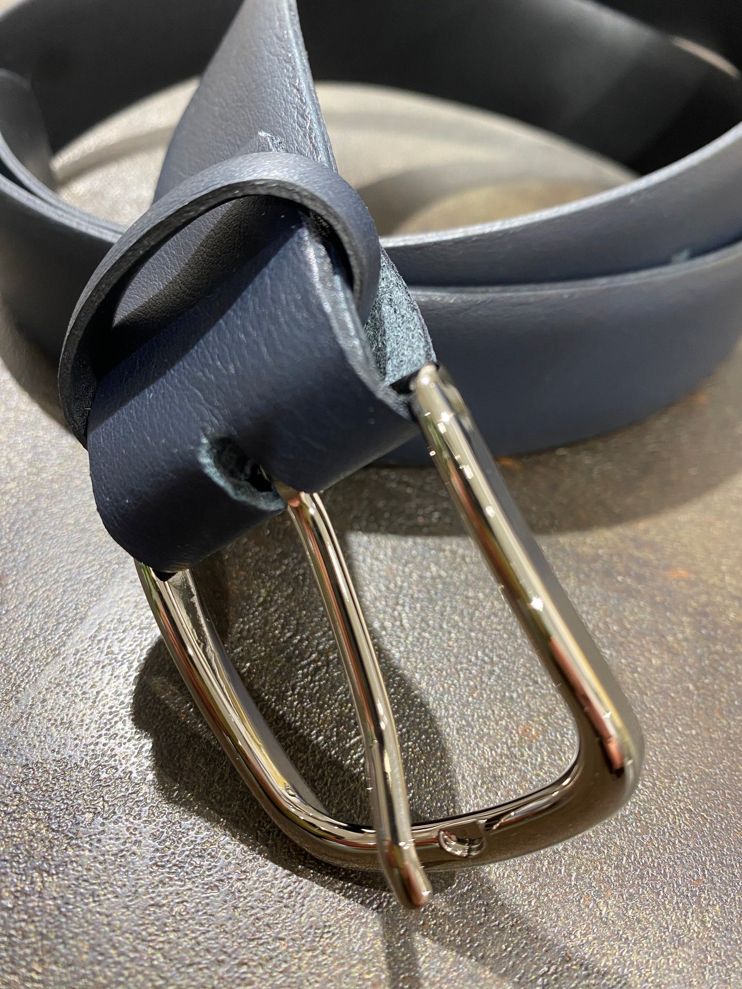 Alberto Luti Cintura vera pelle Blu