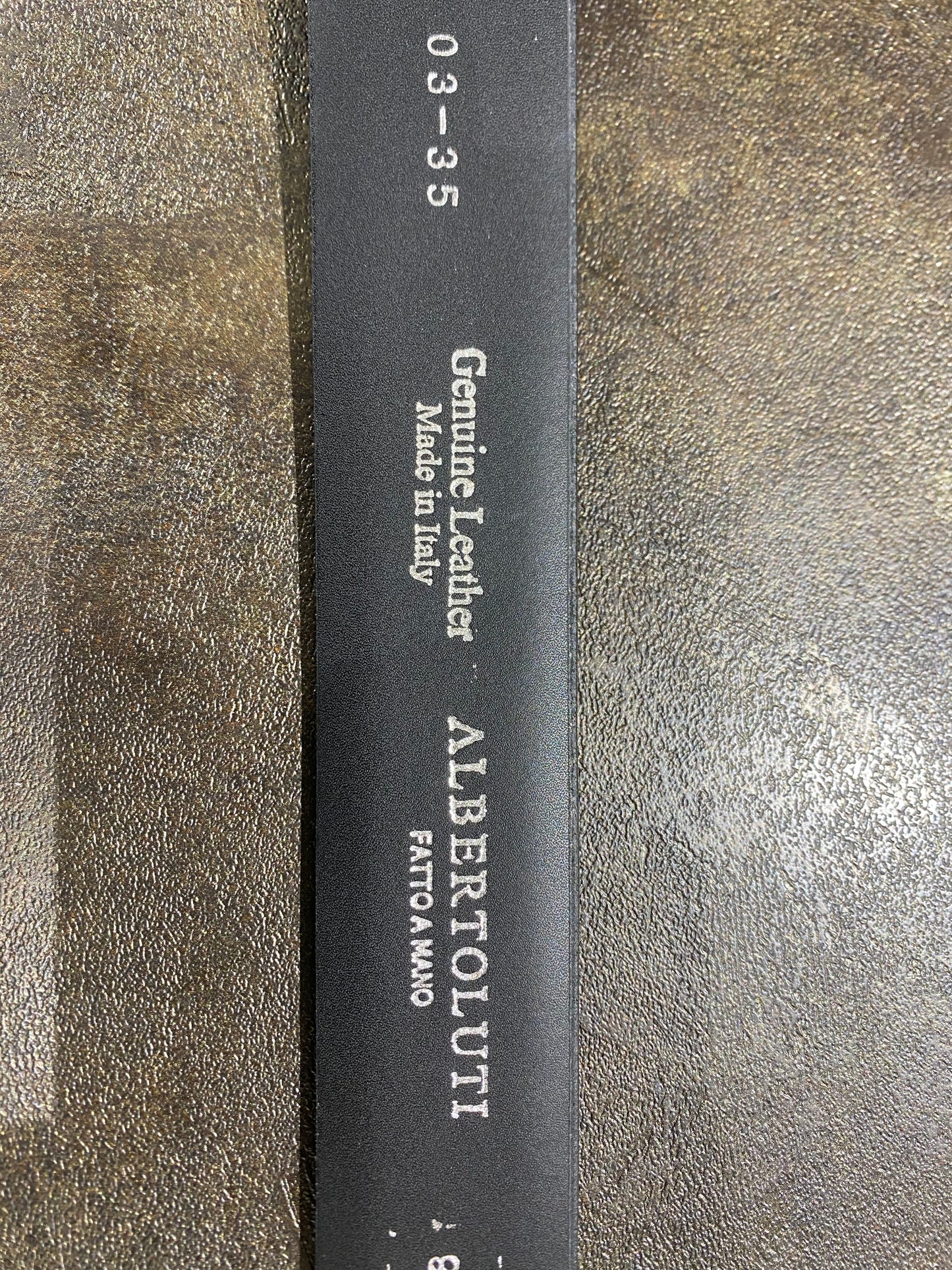 Alberto Luti Cintura vera pelle Blu