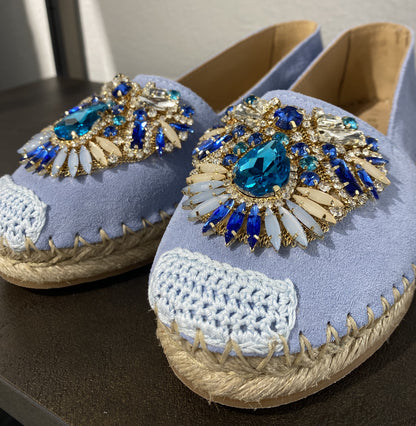 Espadrillas Fiorina colore Celeste