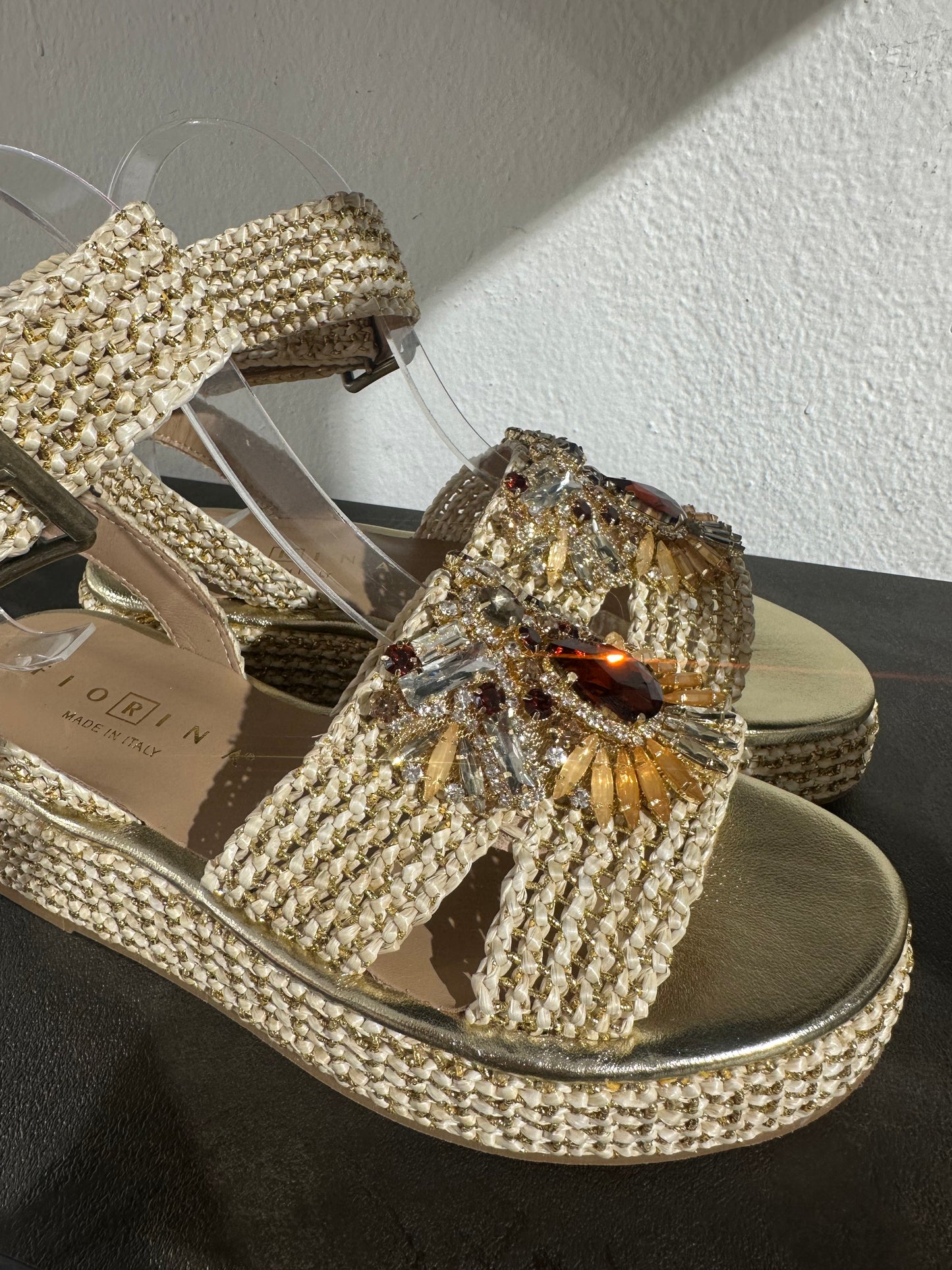 Sandalo con zeppa Fiorina