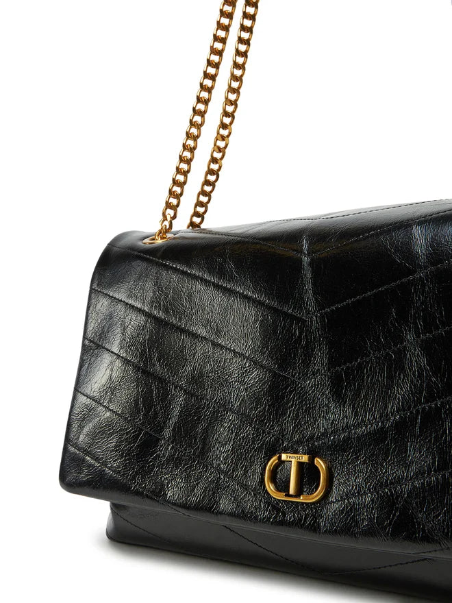 Borsa Twinset in pelle trapuntata chevron