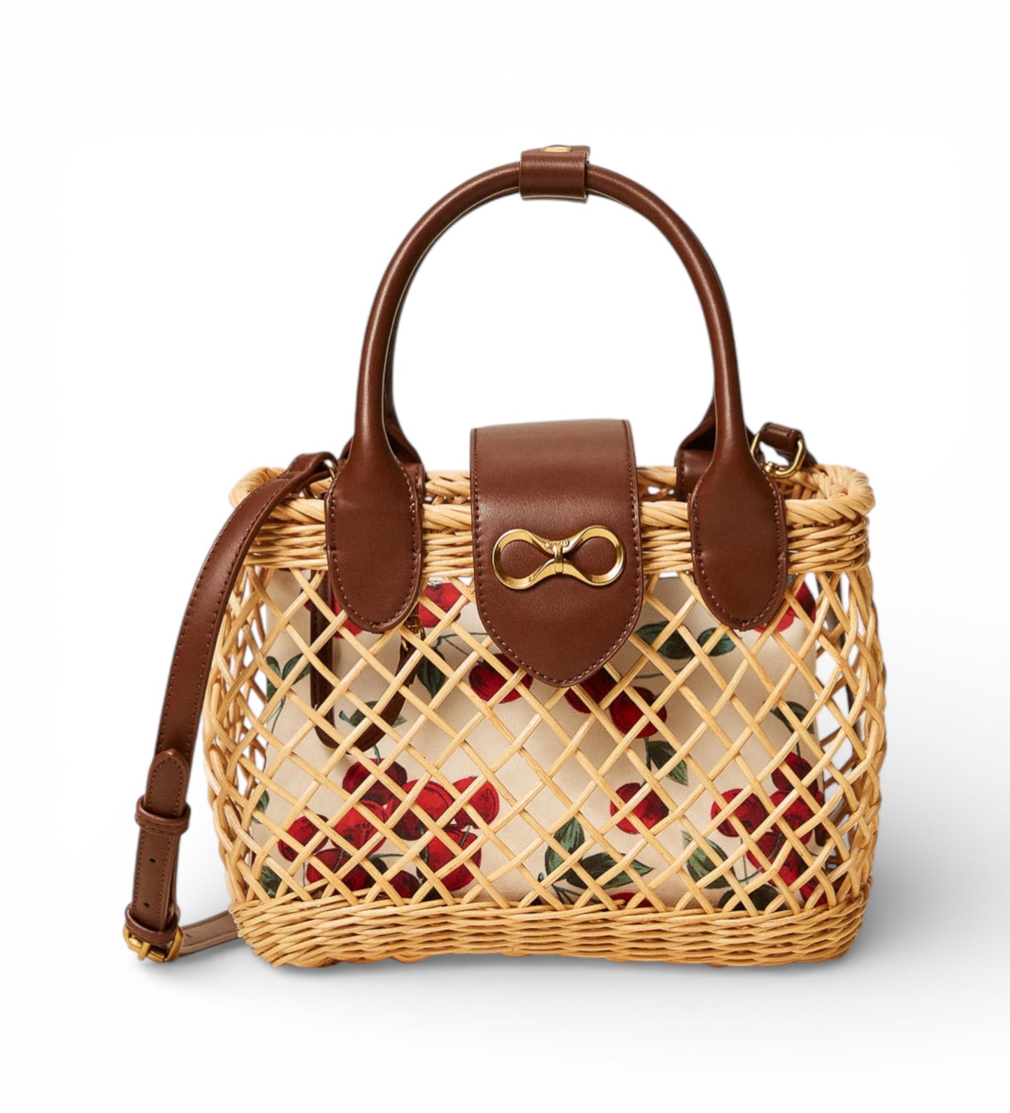 Borsa Twinset in vimini con tracolla